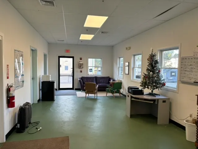 Inside the rental office